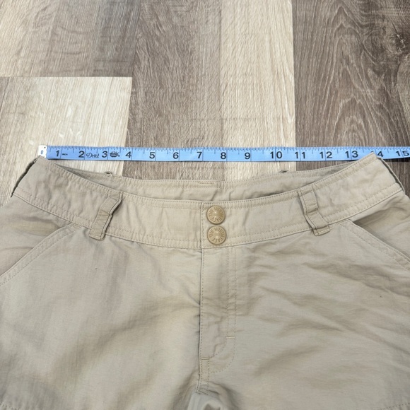The North Face Convertible Hiking Pants Womens 4 Khaki Cargo Outdoor Tactical - Picture 4 of 5